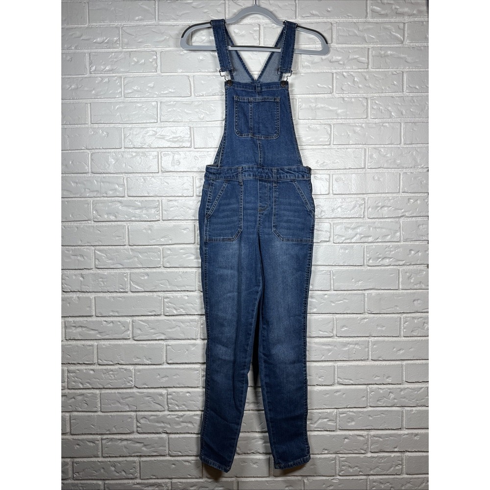 No Boundaries Small Denim Overalls Y2K Grunge Carpenter Jeans Blue